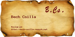 Bech Csilla névjegykártya